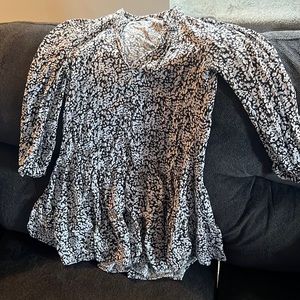 Zara black and white dress